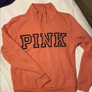 Pink quarter zip